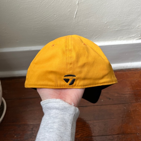 Taylormade Black and Yellow Fitted Hat - Picture 3 of 5